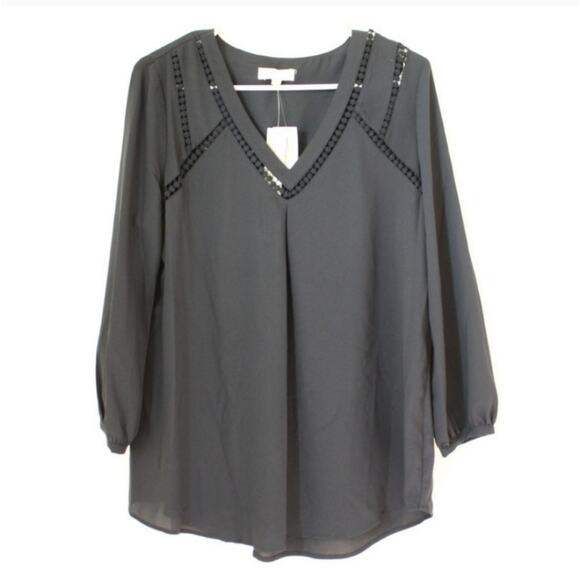 Adiva Blouse Women's Size Medium Navy Brand New - Picture 1 of 3